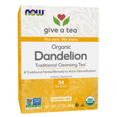 NOW Foods Dandelion Tea, Organic - 24 Tea Bags